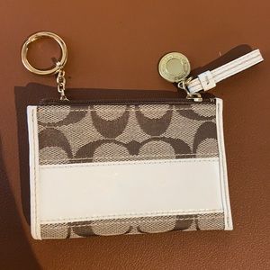 Coach change purse with keychain